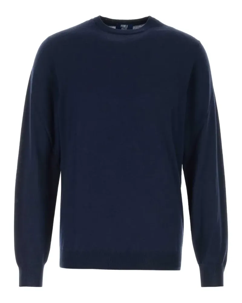 Fedeli Klassischer Pullover - Blau Blau