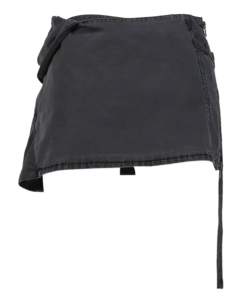 Hyein Seo knotted asymmetric mini skirt - Schwarz Schwarz