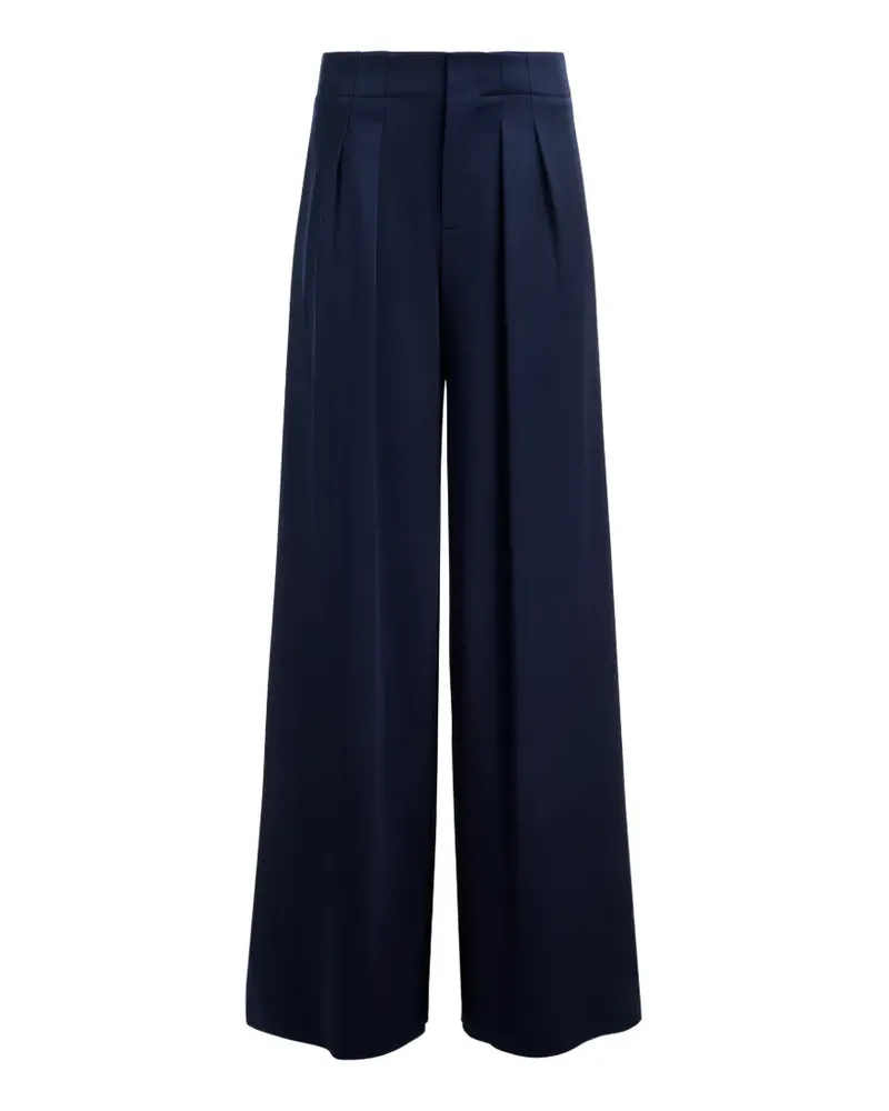 Alice + Olivia Eloise pleated wide-leg trousers - Blau Blau