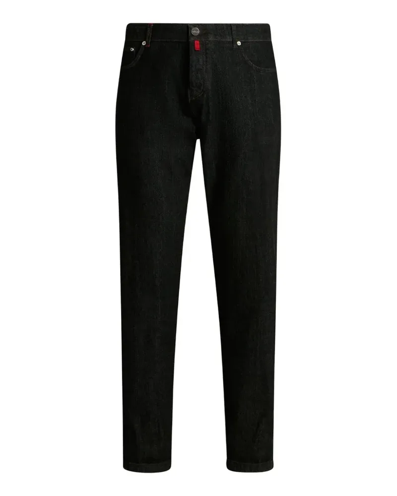 Kiton Jeans mit geradem Bein - Schwarz Schwarz