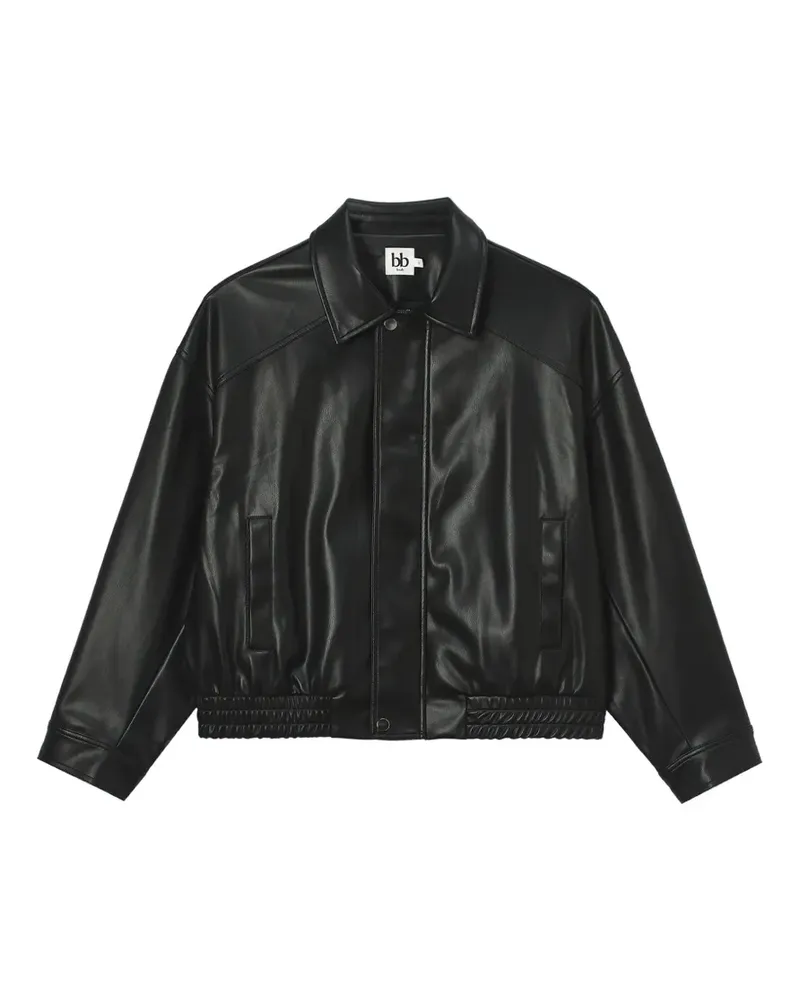 b+ab elasticated-hem jacket - Schwarz Schwarz