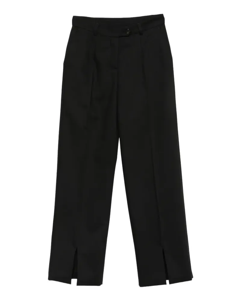 Isabel Benenato Klassische Hose - Schwarz Schwarz