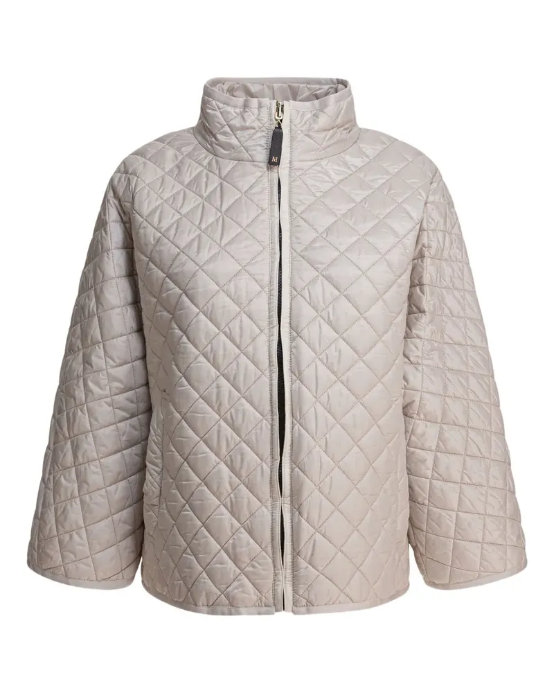 Max Mara Gesteppte Delfina Jacke mit Reißverschluss - Nude Nude