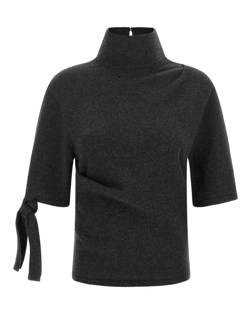 Jacquemus Rollkragenpullover mit Schleifendetail - Grau Grau