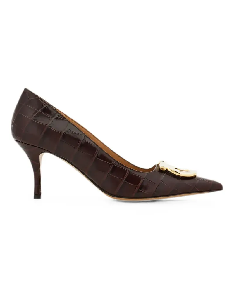 Ferragamo Maxi Gancini Pumps - Braun Braun