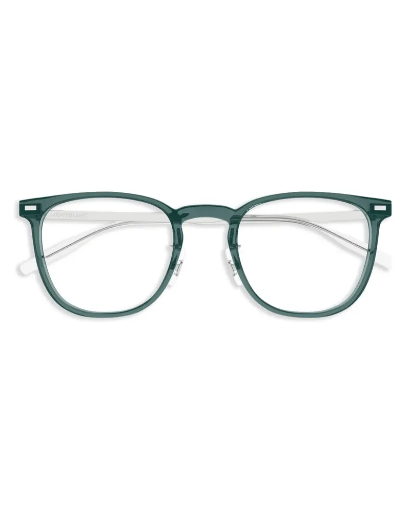 Montblanc Brille mit eckigem Gestell - Grün Grün