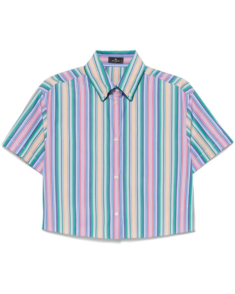 Etro Gestreiftes Hemd - Blau Blau