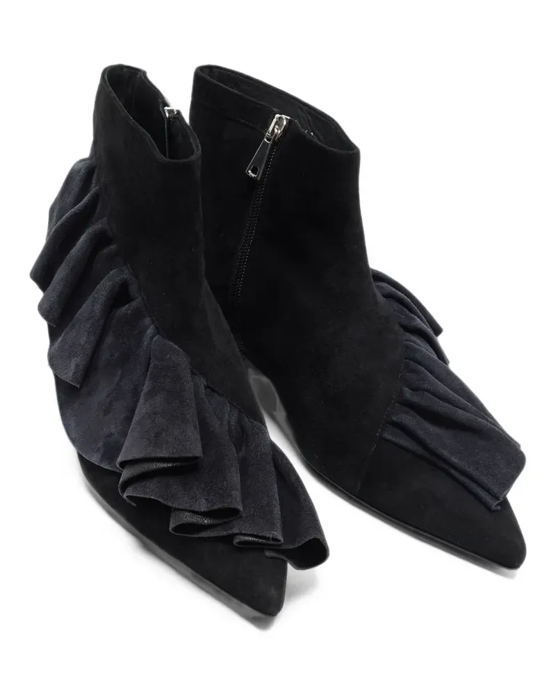 J.W.Anderson Stiefeletten mit Rüschendetail - Schwarz Schwarz