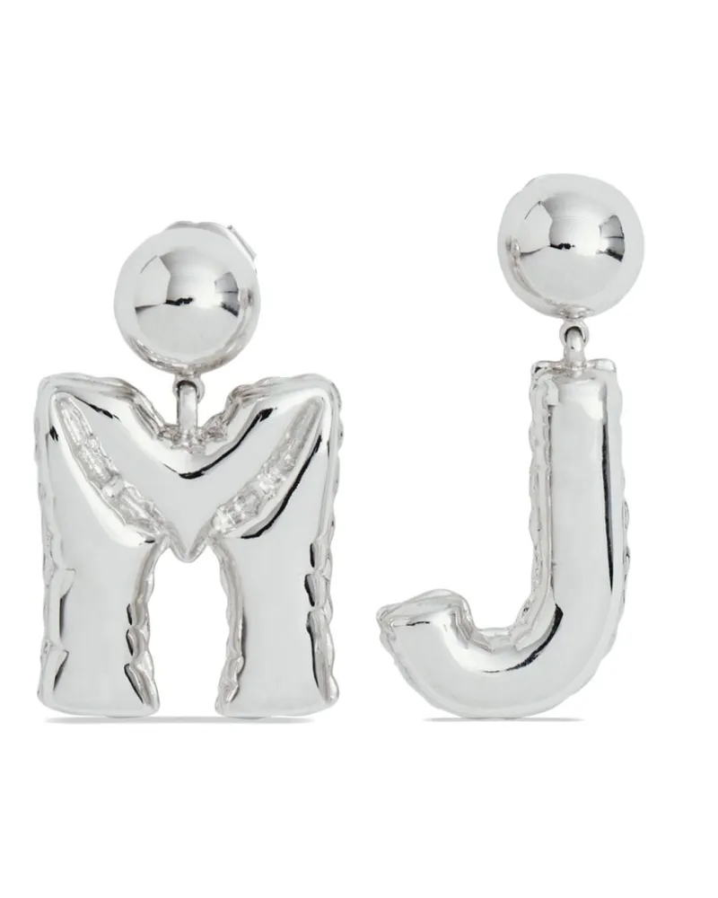 Marc Jacobs Balloon Ohrringe mit Logo - Silber Silber