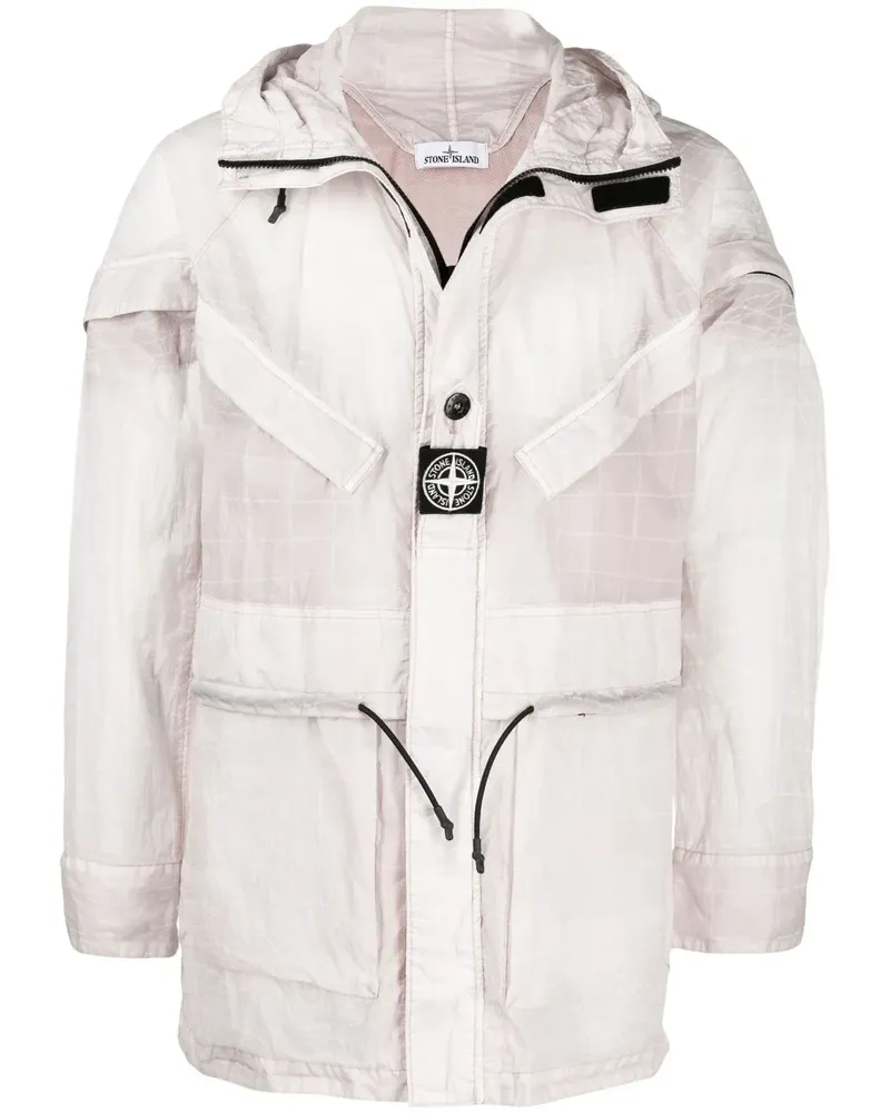 Stone Island Leichte Kapuzenjacke - Rosa Rosa