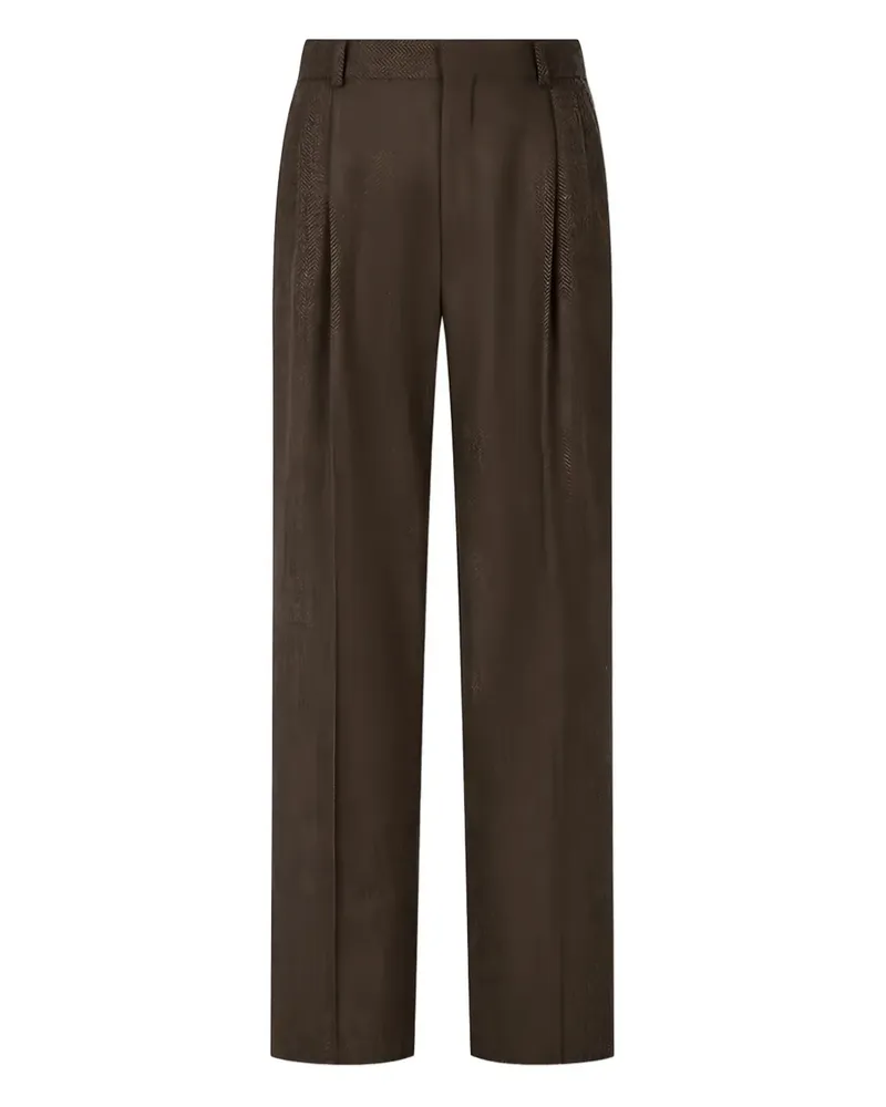 ManOnTheBoon pleated trousers - Braun Braun