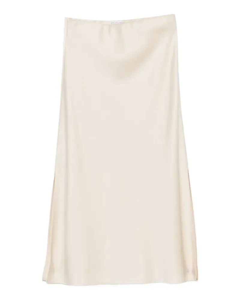 Brunello Cucinelli Rock mit Satin-Finish - Nude Nude