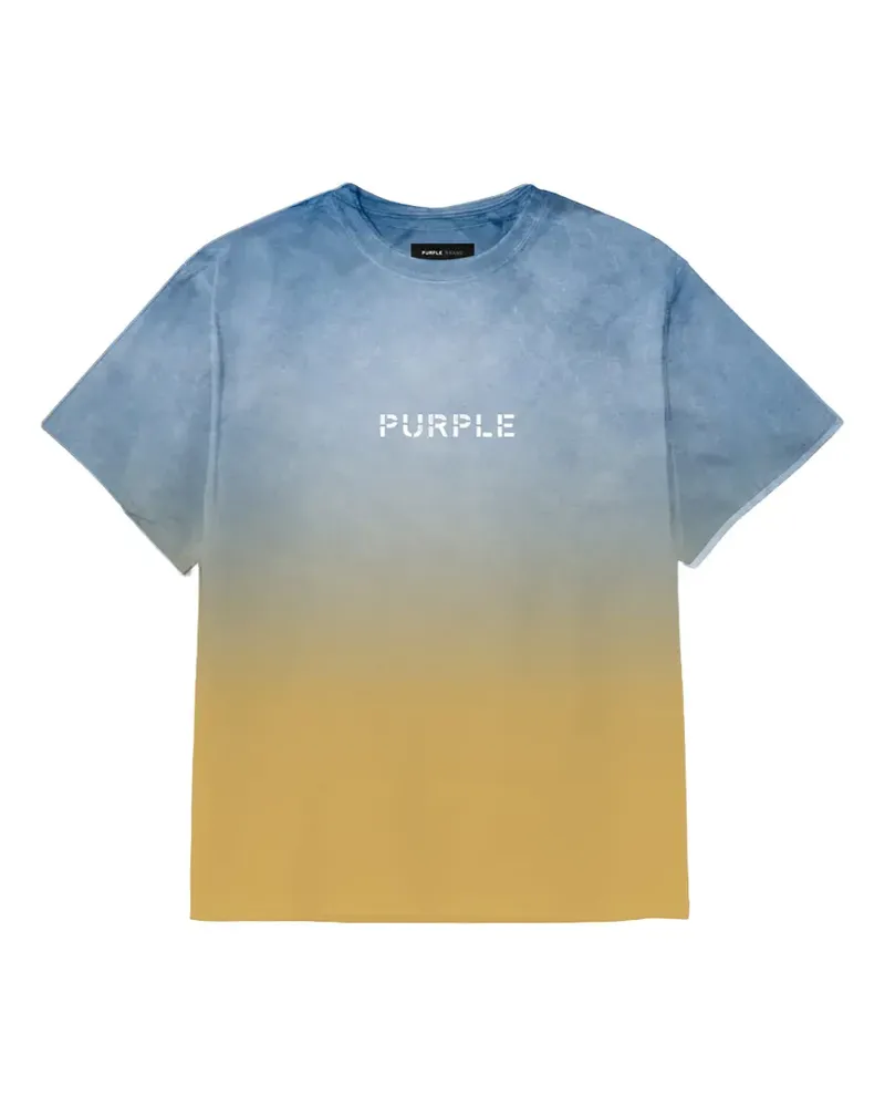 PURPLE BRAND T-Shirt mit Farbverlauf-Optik - Blau Blau