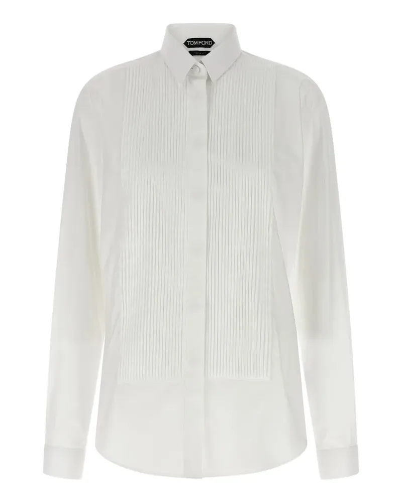 Tom Ford pleated shirt - Weiß Weiß