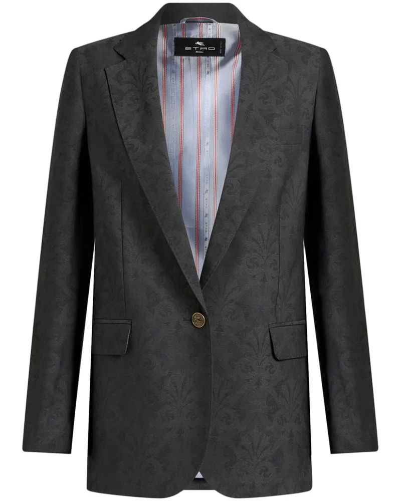 Etro Blazer aus Woll-Jacquard - Grau Grau