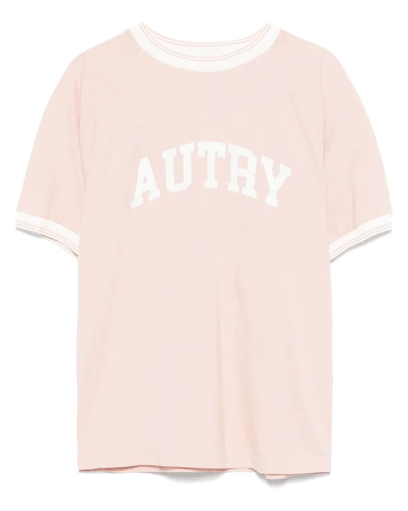 AUTRY T-Shirt mit Logo-Print - Rosa Rosa