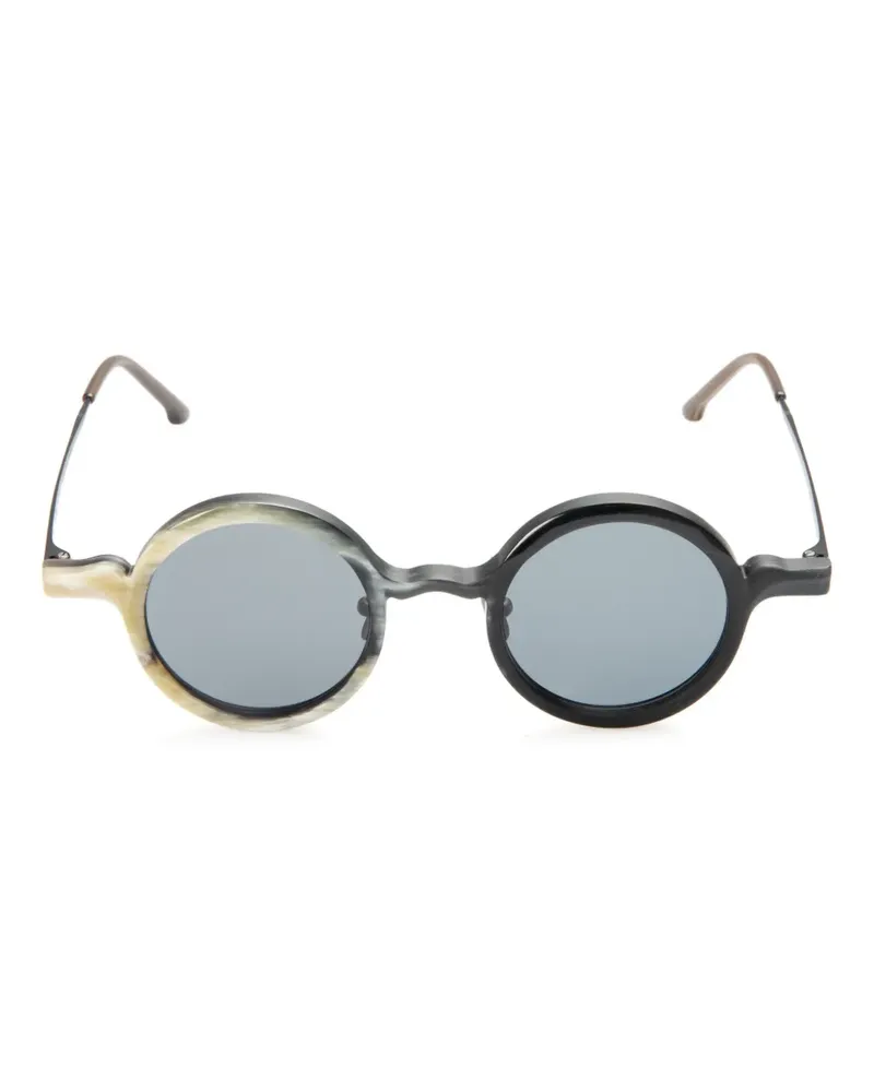 Uma Wang Sonnenbrille mit rundem Gestell - Mehrfarbig Mehrfarbig