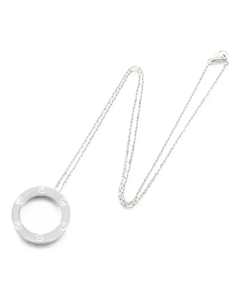 Cartier 2010s Love diamond necklace - Silber Silber