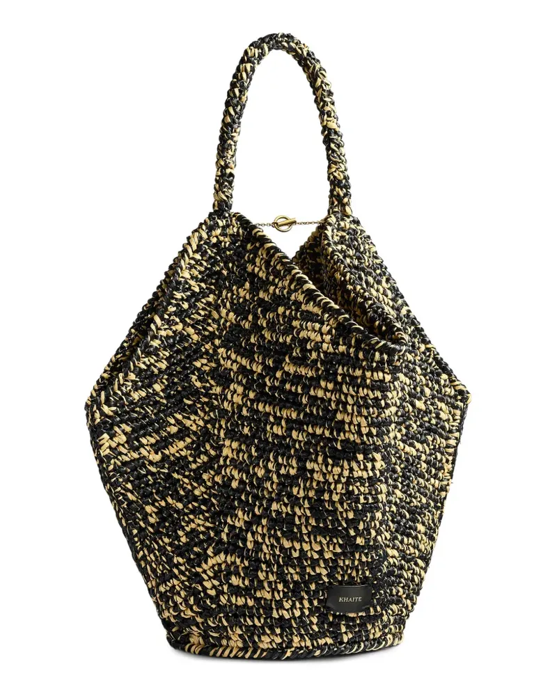KHAITE Shopper mit Logo-Patch - Schwarz Schwarz