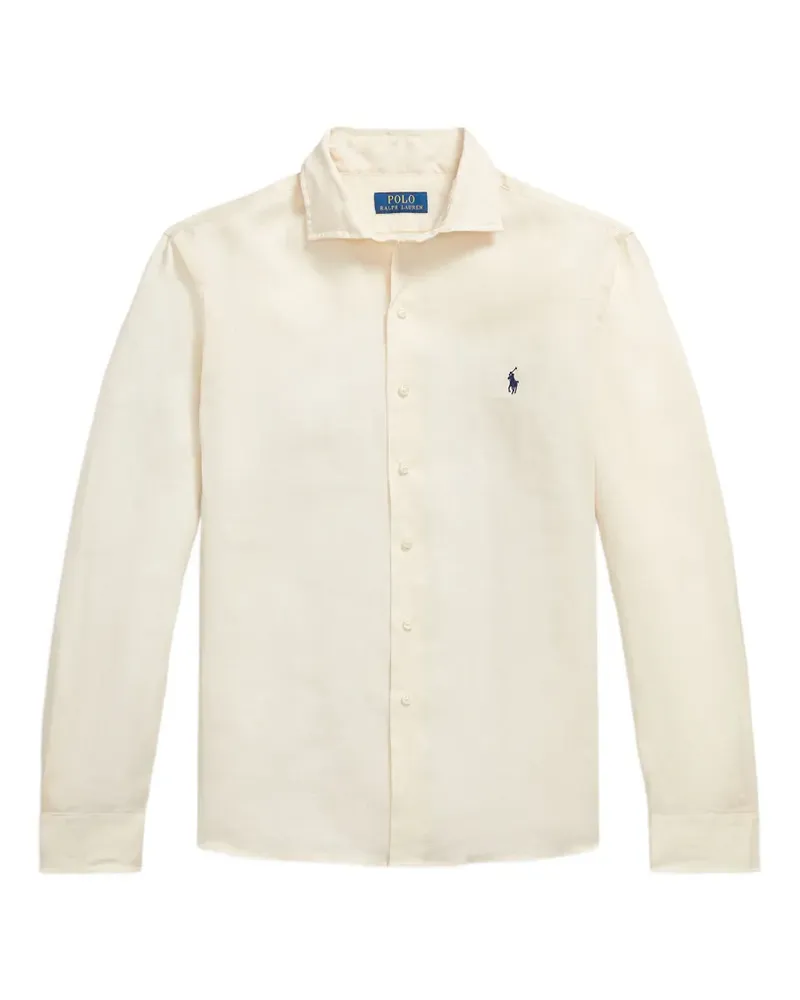 Ralph Lauren Leinenhemd mit Polo Pony-Stickerei - Nude Nude