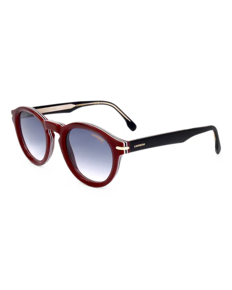Carrera Sonnenbrille mit rundem Gestell - Schwarz Schwarz