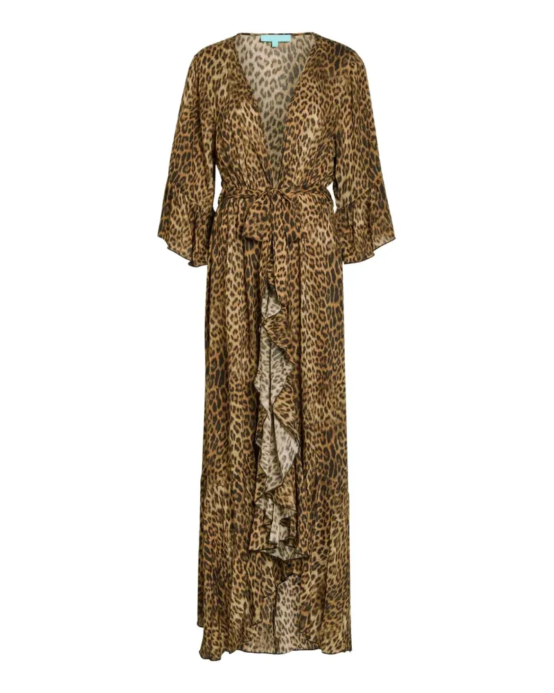 Melissa Odabash Manon animal-print maxi dress - Nude Nude