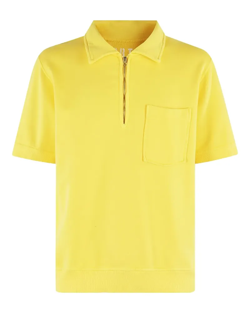 Fortela Poloshirt mit Reißverschlussdetail - Gelb Gelb