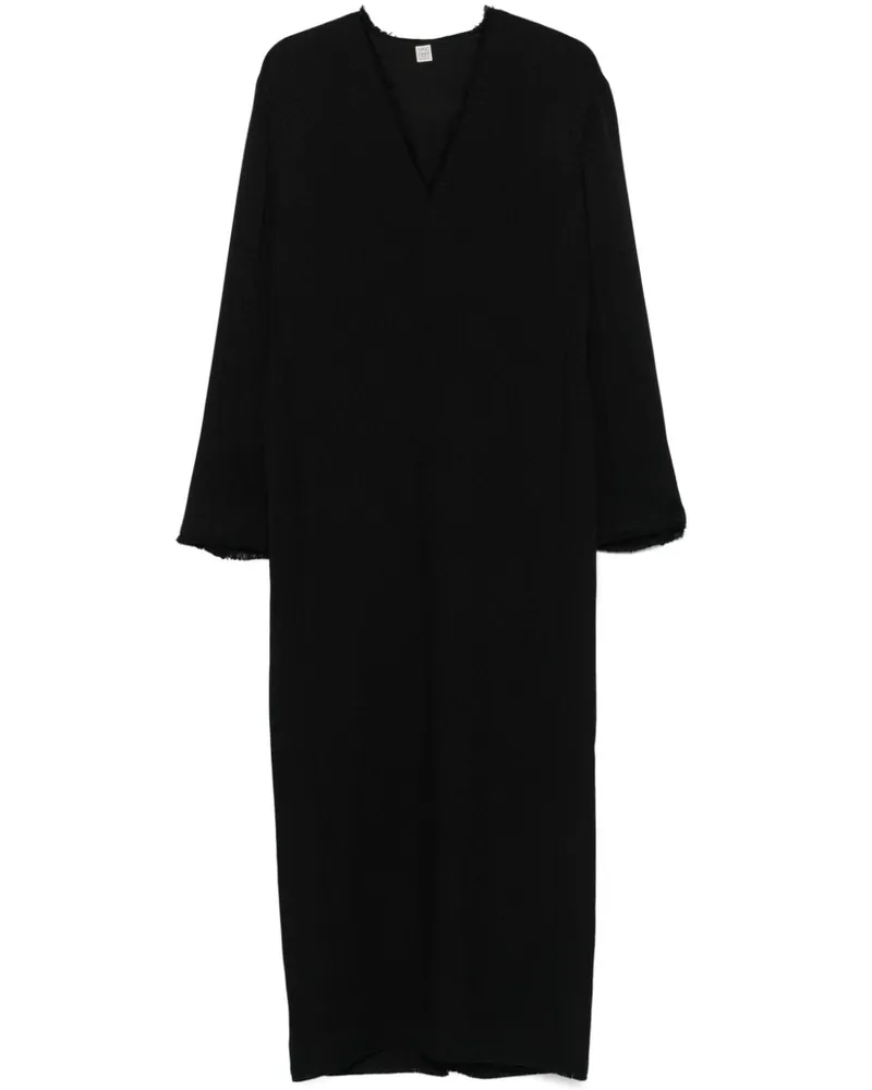 Totême Broad Sablé Maxikleid - Schwarz Schwarz
