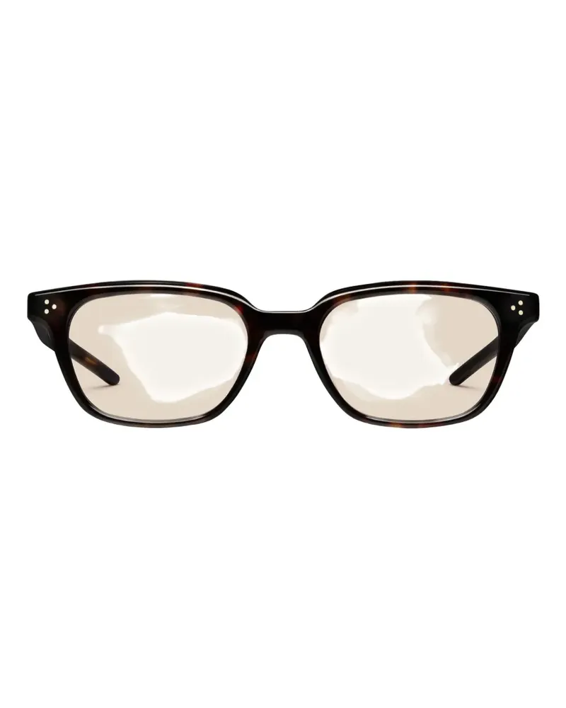 Gentle Monster Cord T1 rectangle-frame sunglasses - Braun Braun