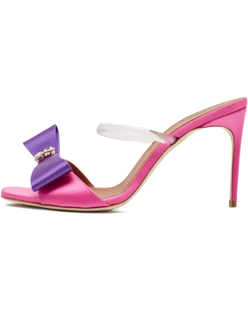 Malone Souliers Pre-owned Emily Sandalen aus Satin mit Schleifendetail 95mm - Rosa Rosa