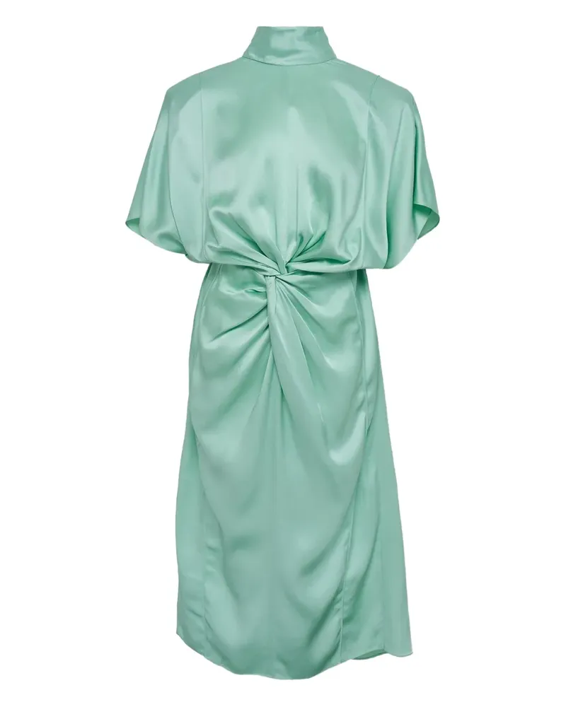 Stella McCartney twist short-sleeve midi dress - Grün Grün