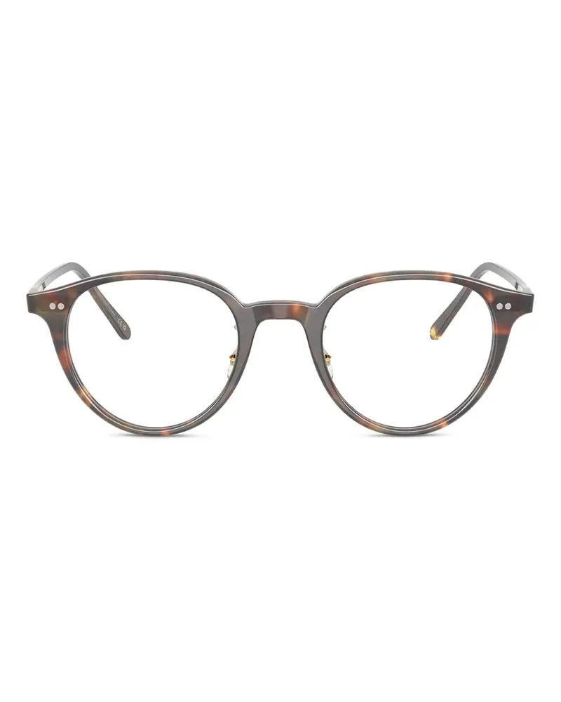 Oliver Peoples Sarelle Brille mit rundem Gestell - Braun Braun