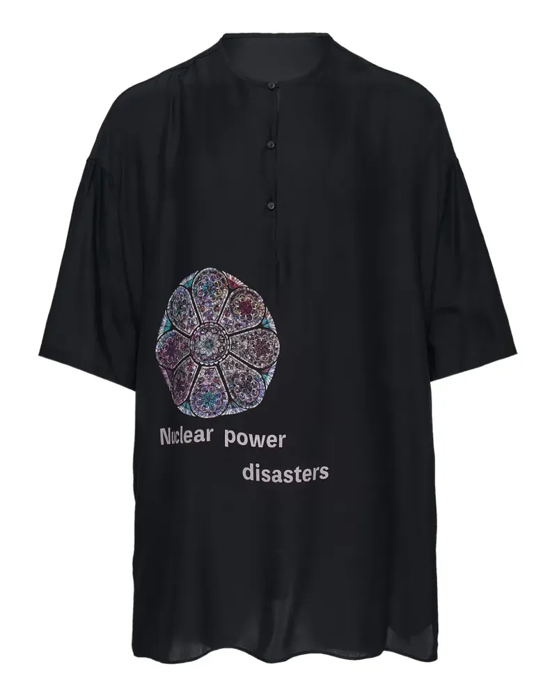 Yohji Yamamoto graphic-print T-shirt - Schwarz Schwarz