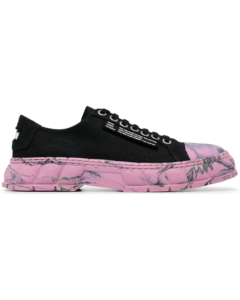 VIRÓN 1968 Sneakers mit Marmor-Optik - Schwarz Schwarz