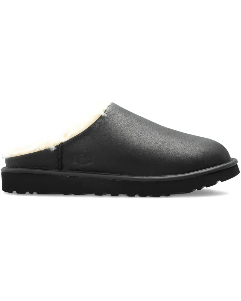UGG Mules aus Leder - Schwarz Schwarz