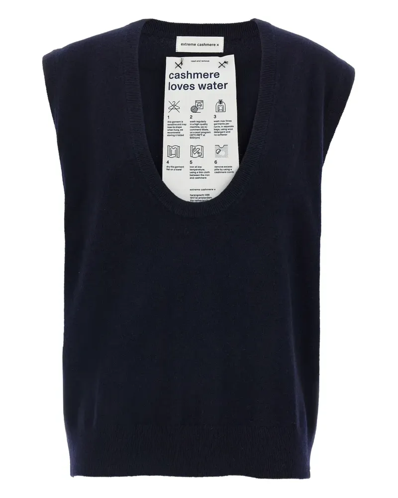 extreme cashmere Lord Pullunder - Blau Blau