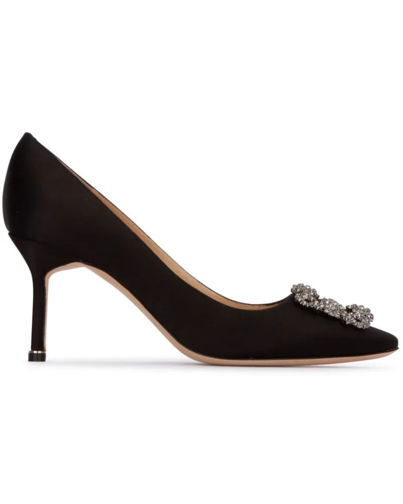 Manolo Blahnik Hangisi Pumps 70mm - Schwarz Schwarz