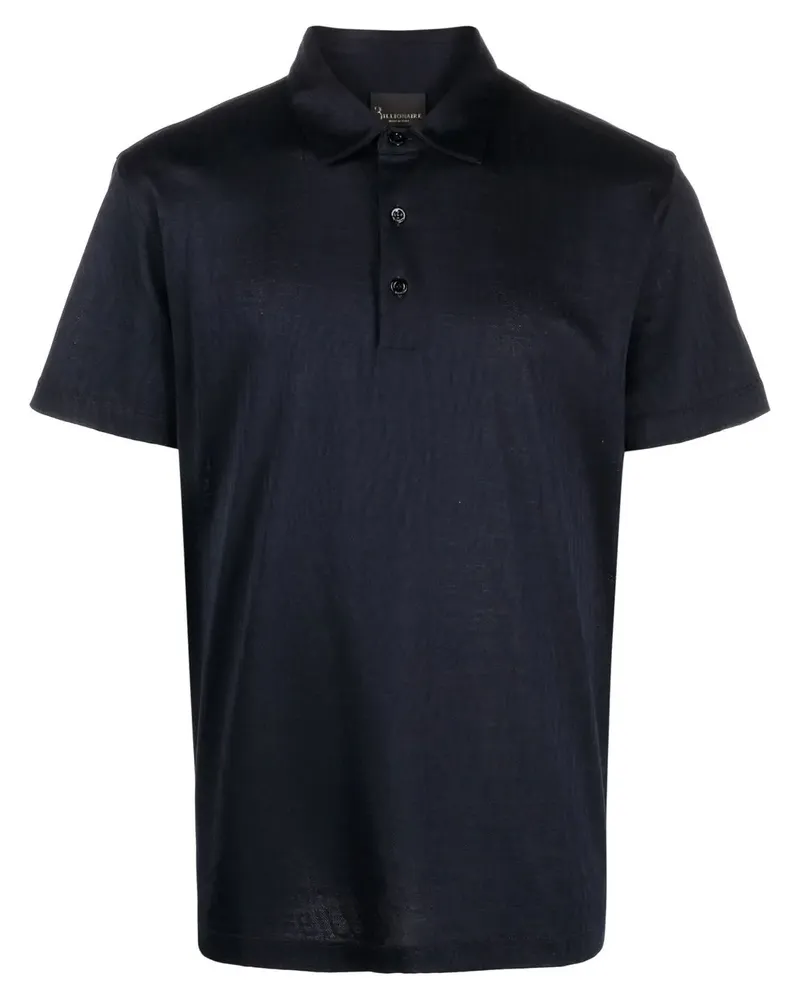 Billionaire Poloshirt mit Knopfleiste - Blau Blau
