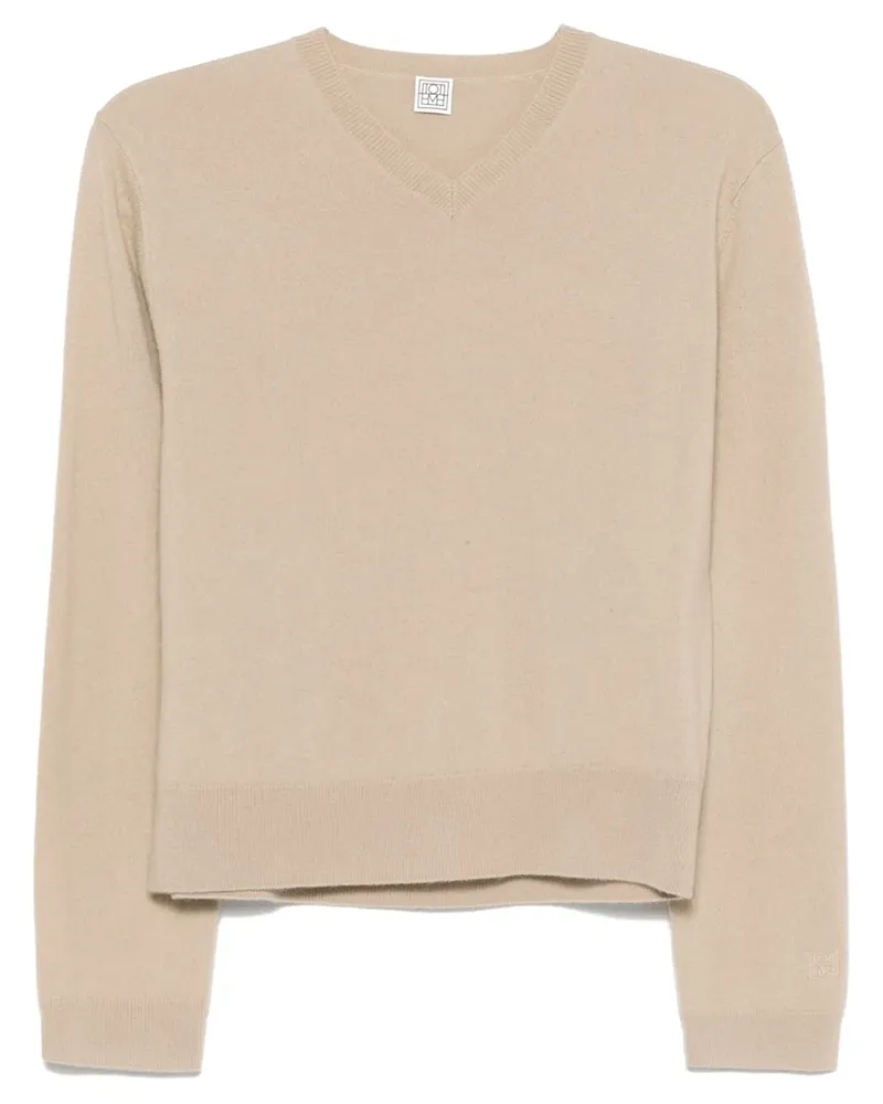 Totême Pullover mit V-Ausschnitt - Nude Nude