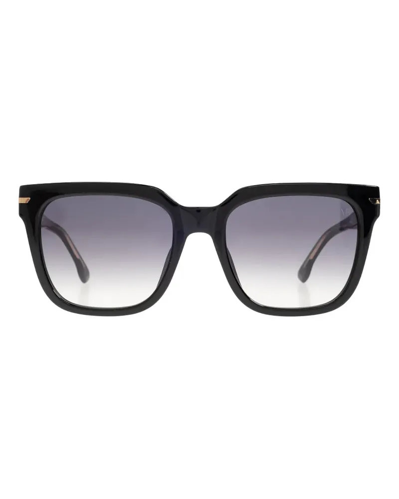Victoria Beckham Sonnenbrille mit eckigem Gestell - Schwarz Schwarz