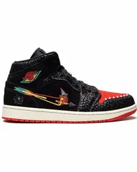 Jordan Air  1 Mid SE Dia De Muertos Sneakers Schwarz