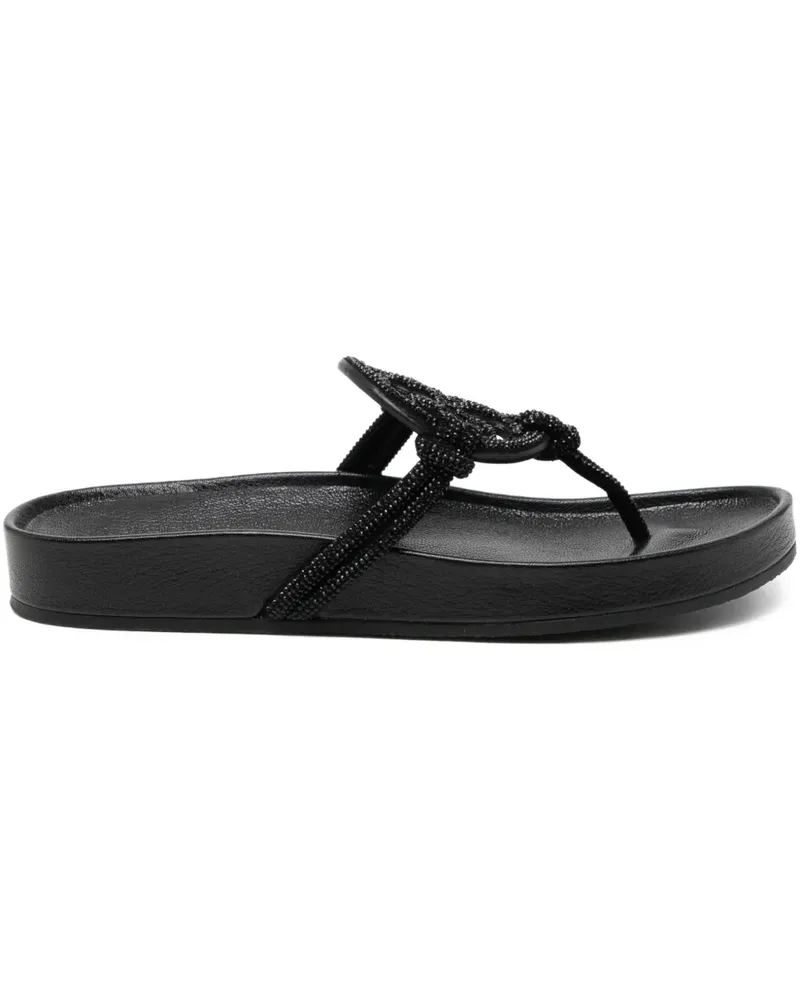 Tory Burch Verzierte Sandalen - Schwarz Schwarz