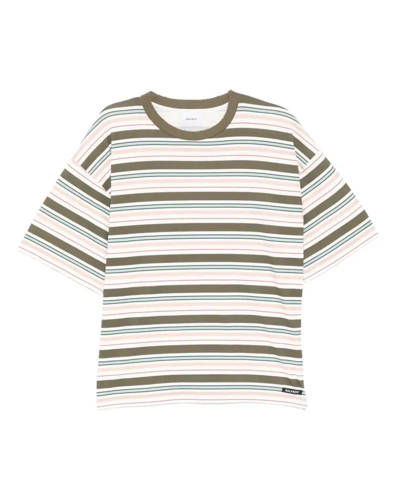 HALFBOY striped T-shirt - Grün Grün