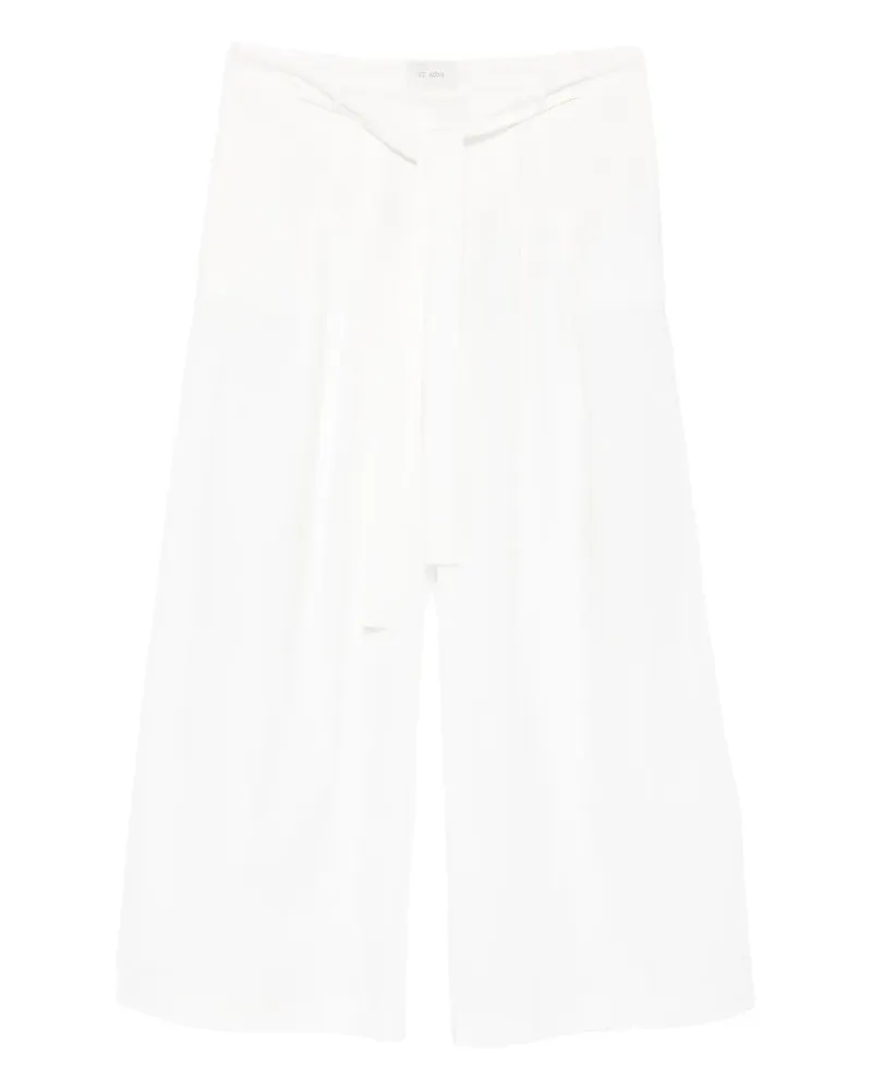 St. Agni Hose mit Gürtel - Weiß Weiß