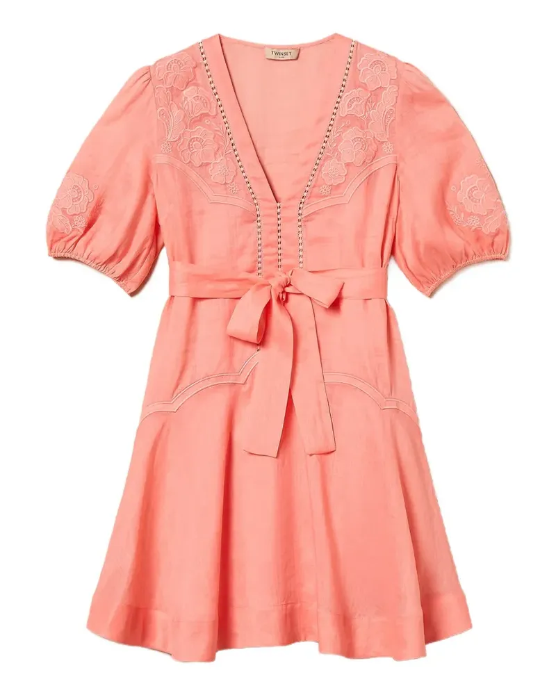 Twin-Set Kleid mit Gürtel - Rosa Rosa