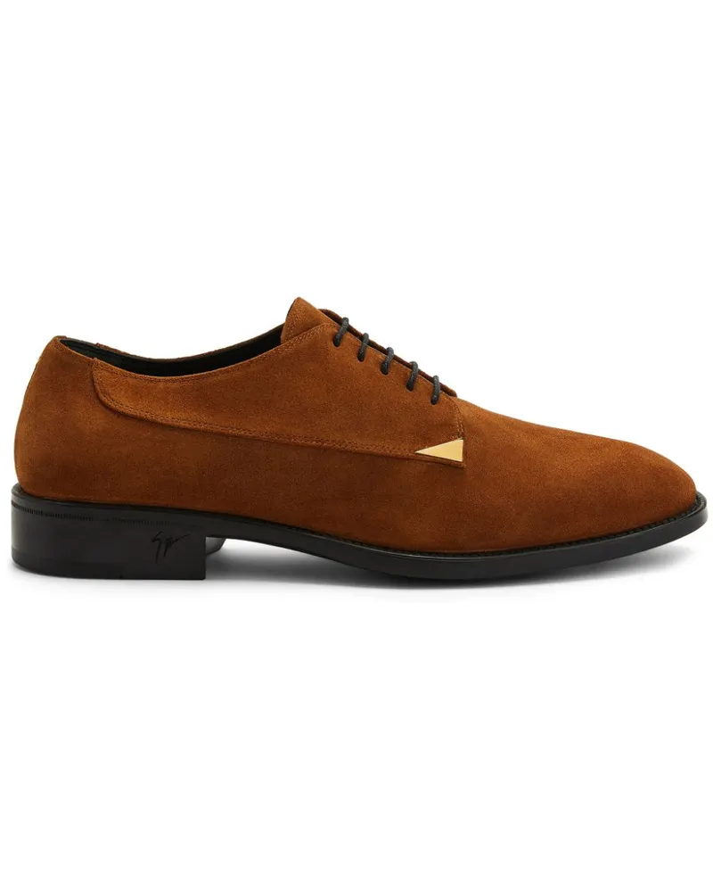 Giuseppe Zanotti Stwert Derby-Schuhe aus Wildleder - Braun Braun