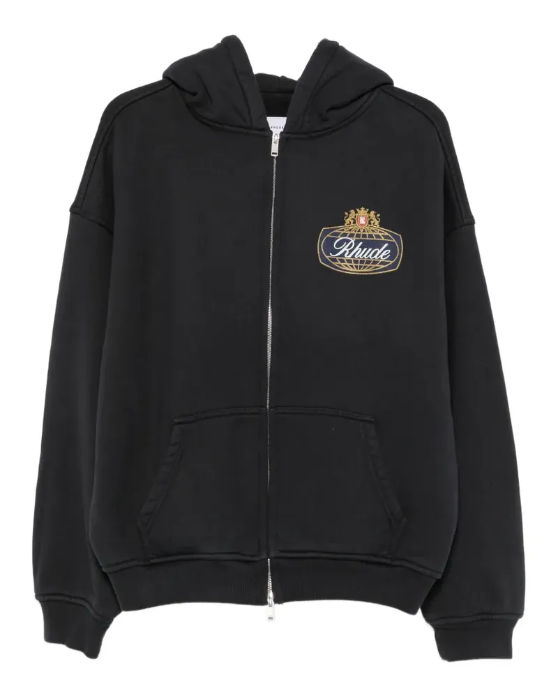RHUDE Kapuzenjacke mit Reißverschluss - Blau Blau