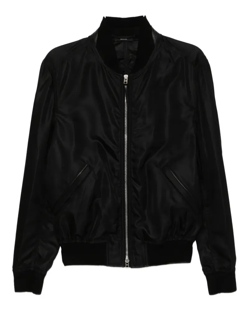 Tom Ford Jacke aus Seide - Schwarz Schwarz