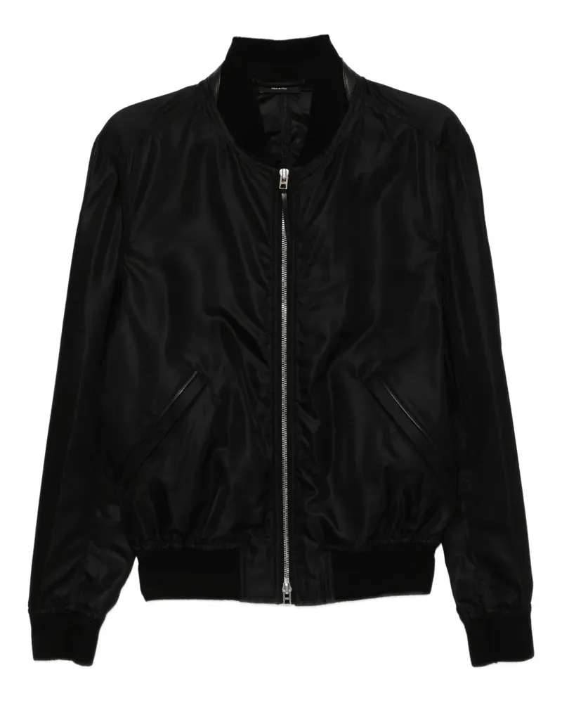 Tom Ford Jacke aus Seide - Schwarz Schwarz