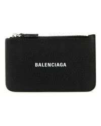 Balenciaga Everyday Kartenetui aus Leder Schwarz